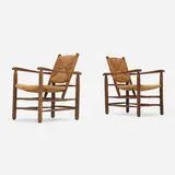 Charlotte Perriand, Lounge chairs, pair