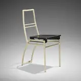 Eileen Gray, Important chair, c. 1926, enameled iron, lacquered wood