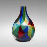 Ercole Barovier, Rare Five-Color Intarsio vase