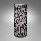 Sidereo vase by Ercole Barovier, 1967, glass with fused hollow cane sections, sold Jun 2024