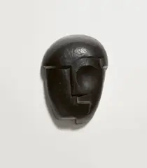 Hans Schmitz, Maske, Um 1928, Bronze mit dunkelbrauner Patina