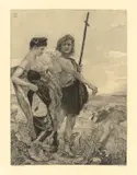 Max Klinger, Vom Tode. II. Theil (Opus XIII), 1898, Hellgrüne, goldgeprägte Leinenmappe mit 11 (statt 12) Radierungen und Kupferstichen auf Kupferdruckpapier