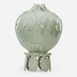 Cliff Lee, Fine carved celadon vase