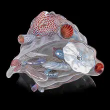 Dale Chihuly, Nineteen-piece Oxblood Seaform set