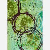 Large untitled painting (Framed) by Dale Chihuly, sold Jan 2019