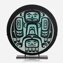 Eagle Drum by Preston Singletary, sold Jan 2019