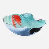 Untitled filet-de-verre vessel from the Tierra del Fuego series by Toots Zynsky, sold Jan 2019