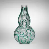 Sidereo vase by Ercole Barovier, 1966, glass with fused hollow cane sections, sold Jun 2024