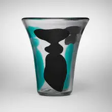 Fulvio Bianconi, Con Macchie vase, model 4325, 1950, internally decorated glass