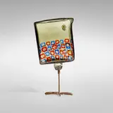 Alessandro Pianon, Pulcini, c. 1963, internally decorated glass, murrine, copper