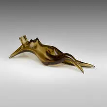 Female figure, model 4212 by Fulvio Bianconi, c. 1950, iridized glass, sold Jun 2024