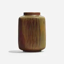 Vase by Eva Stæhr-Nielsen, c. 1950, glazed stoneware, sold May 2024