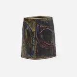 Carl-Harry Stålhane, Unique vase, 1963, glazed earthenware