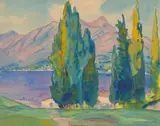 Philipp Franck, Ohne Titel, 1924, Aquarell auf Velin