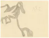 Jean Arp, Spectre, Um 1942, Bleistift auf Papier