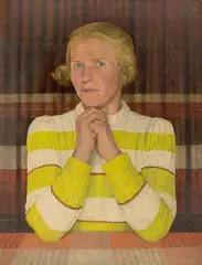 Paul Hartmann, Bildnis einer Frau, 1947, Öl auf Karton