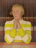 Paul Hartmann, Bildnis einer Frau, 1947, Öl auf Karton