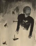 Max Neumann, O. T., 1993, Öl auf Leinwand