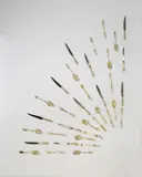 Silber, gegossen, graviert, feuervergoldet; originale Eisenklingen by Augsburg, sold Jun 2017