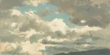 Paul von Ravenstein, Wolkenstudie III“. Nach 1906, Öl auf Leinwand auf Karton