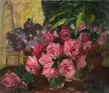 Blumenstilleben by Edmund Pick-Morino, 1919, Öl auf Leinwand, sold Jun 2016