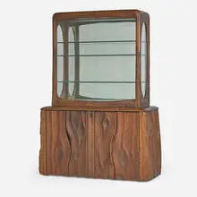 Phillip Lloyd Powell, Exceptional bench-made two-piece display cabinet