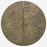 Sculpted Bronze disc bar by Paul Evans, Paul Evans Studio for Directional, sold Jan 2019