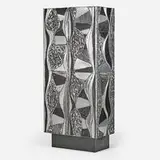 Rare and exceptional Argente cabinet by Paul Evans, Paul Evans Studio for Directional, sold Jan 2019