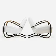 Jindrich Halabala, Two lounge chairs, Czechoslovakia / Austria