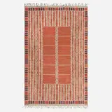 Barbro Nilsson, Salerno Röd flatweave carpet, 1948, hand-woven wool