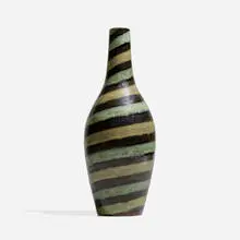 Spiral vase by Ingrid Atterberg, 1950, glazed stoneware, sold May 2024