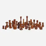 Jens Quistgaard, Collection of thirty-four peppermills and tabletop accessories, 1960-1980, teak, rosewood, plated brass