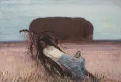 Janusz Lewandowski, Bez tytułu, olej, płyta, 65