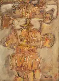 Tadeusz Lapinski, Kompozycja, ok. 1960 r., 1960, olej, płótno, 40