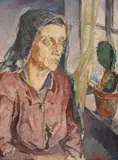 Mela Muter, Portret kobiety, olej, płótno