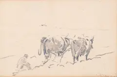 Leon Wyczółkowski, Orka, ołówek, papier