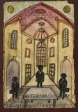 Nikifor Krynicki, We wnętrzu świątyni, l. 20. XX w., akwarela, gwasz papier, 25