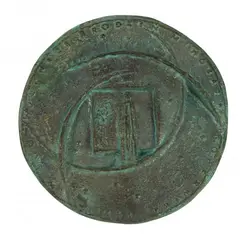 Bronisław Chromy, Medal z okazji rocznicy urodzin Mikołaja Kopernika, brąz patynowany Wymiary: gł.: 0
