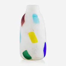 Harlequin vase by attribution Dino Martens, Italy, sold Jan 2019