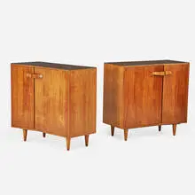 Bertha Schaefer, Pair of cabinets, Singer & Sons