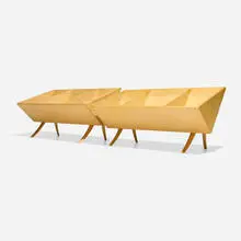 Bruno Mathsson, Book cribs, pair, 1941 / 1964, 1966, birch