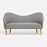 Carl Malmsten, Samspel sofa, c. 1950, upholstery, beech