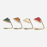 Erik Wärnå, Table lamps model GK14, set of four, c. 1955, lacquered metal, brass