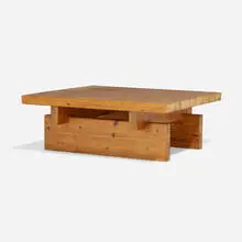 Coffee table, model 151 by Roland Wilhelmsson, c. 1975, pine, sold May 2024