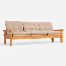 Yngve Ekstrom, Dymling sofa, c. 1970, pine, upholstery