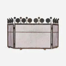 Fire screen by Bertil Vallien, c. 1960, lacquered steel, sold May 2024