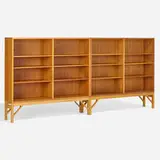 Bookcases, pair by Børge Mogensen, c. 1945, oak, sold May 2024