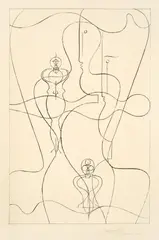 Figurenplan by Oskar Schlemmer, 1919, Lithographie auf Papier, sold Jun 2015