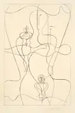 Oskar Schlemmer, Figurenplan, 1919, Lithographie auf Papier