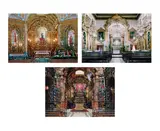 Candida Höfer, Barock Brasilien (a/b/c), 2005, 3 Lambda-Prints, 2006
